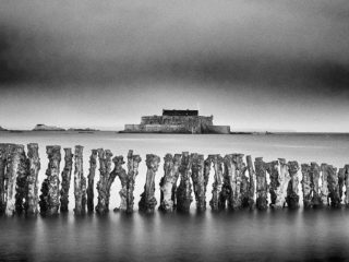 Saint-Malo en noir et blanc